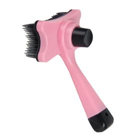 Pet Supplies Cats Dogs Grooming Dematting Tools Massage Combs Brushes-Pink