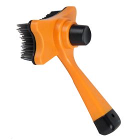 Pet Supplies Cats Dogs Grooming Dematting Tools Massage Combs Brushes-Orange