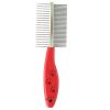 Red Handle Pet Supplies Cats Dogs Grooming Dematting Tools Massage Combs Brushes