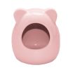 Pet Supplies Small Animals Habitat Decor Hamster House/Little Chinchilla Habitat/Ceramic Cottage 7.5x8CM (Pink)