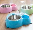 Dog Food Bowl Pet Bowl Dog Feeders Automatic Water Supply Feeding Bowls Blue