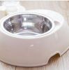 Dog Food Bowl Pet Bowl Dog Feeders Automatic Water Supply Feeding Bowls White