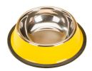 Dog Bowl Single Bowl Cat bowl Stainless Steel Dog Bowls Cat Food Bowls Yellow