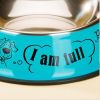 Dog Bowl Single Bowl Cat bowl Stainless Steel Dog Bowls Cat Food Bowls Blue