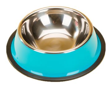 Dog Bowl Pet Supplies Cat Bowl Stainless Steel Dog Bowls Cat Food Bowls Blue