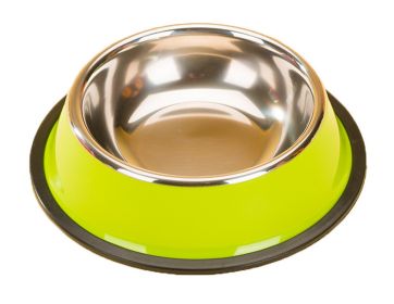Dog Bowl Pet Supplies Cat Bowl Stainless Steel Dog Bowls Cat Food Bowls Green