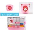 [Pink]Hamster Bed Small Pet Animals Bed Nest House, 4.3x4.3x3.9 inch