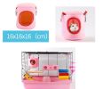 [Pink]Hamster Bed Small Pet Animals Bed Nest House, 6.3x6.3 inches