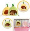 Hamster Nest Guinea Pig Bed Squirrel House, Small Pet Animals House [D]