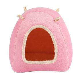 Small Animals House Small Pet Hamster Squirrel Bed House, Pink