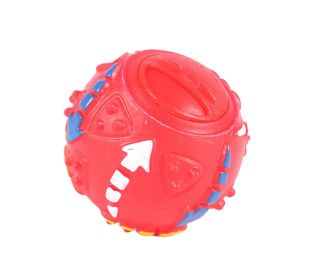 Pet Chew Toy Pet Ball-Food Ball For Dogs Educational Toys RED, 7cm