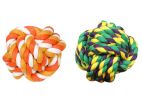 2 Pcs Fist Ball Dog Toy Knot Rope Ball Chew Dog Puppy Toy Pet Chew Toy B