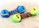 Knot Rope Ball Chew Dog Puppy Toy Pet Chew Toy Random Color