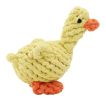 Knot Rope Ball Chew Dog Puppy Toy Pet Chew Toy YELLOW Duck