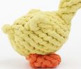 Knot Rope Ball Chew Dog Puppy Toy Pet Chew Toy YELLOW Duck