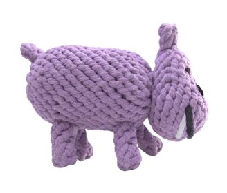 Knot Rope Ball Chew Dog Puppy Toy Pet Chew Toy Cute Hippo