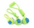 Set of 2 Puppy Chew Toys Cotton Knot Rope Pets Toys for Dogs 22 x 6 cm