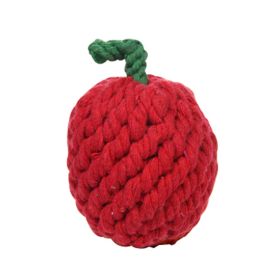 Set of 2 Knot Rope Dog Toys Pets Chew Toy (Cherry Pattern, Random Color)