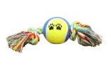 2 PCS Teeth Cleaning Toys for Dogs Tennis Ball Style Pets Chew Toy