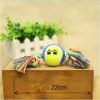 2 PCS Teeth Cleaning Toys for Dogs Tennis Ball Style Pets Chew Toy