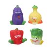 Set of 4 Pet Toys Vegetable Series--Durable Clean Teeth Chew Toy,Sounding Toy