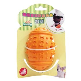 Non-toxic Latex Leaky feeder [Thorn Ball]--Durable Cleaning Teeth Chew Toy