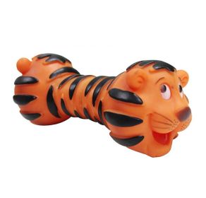 Set of 2 Creative Dog Durable Clean Teeth Chew Toy With Sound,Tiger