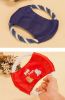 Pet Toy Canvas Flying Disc for Dogs Blue, Diam 18cm