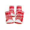 Red Color Style Pets Boots with Bow Tie Dogs Sandal Shoes, S