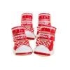 Red Color Style Pets Boots with Bow Tie Dogs Sandal Shoes, S