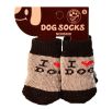 Pet Socks - Pet-Slip Bottom Pad Multicolor Variety Scratch Furniture--Gray Love