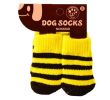 Pet Socks-Pet-Slip Bottom Pad Multicolor Variety Scratch Furniture--Yellow Black