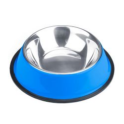 16oz. Blue Stainless Steel Dog Bowl