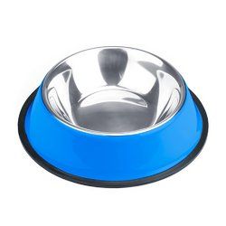 16oz. Blue Stainless Steel Dog Bowl