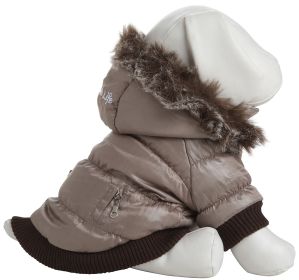 Metallic Fashion Pet Parka Coat (size: small)