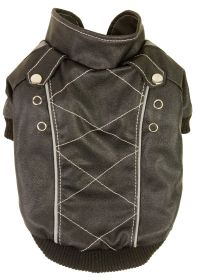Wuff-Rider Fashion Suede Stitched Pet Coat (size: small)