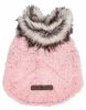 Pet Life  Luxe 'Pinkachew' Charming Designer Mink Fur Dog Coat Jacket