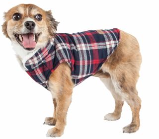 Pet Life  'Puddler' Classical Plaided Insulated Dog Coat Jacket (size: X-Large)