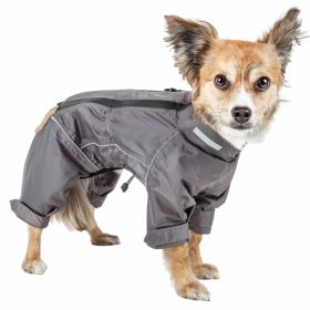 Dog Helios  'Hurricanine' Waterproof And Reflective Full Body Dog Coat Jacket W/ Heat Reflective Technology (size: Small, Blue)