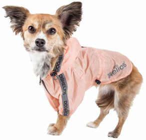 Dog Helios  'Torrential Shield' Waterproof Multi-Adjustable Pet Dog Windbreaker Raincoat (size: Small, Blue)