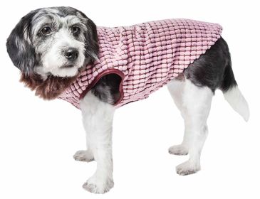Pet Life  Luxe 'Beautifur' Elegant Designer Boxed Mink Fur Dog Coat Jacket (size: medium)