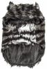 Pet Life  Luxe 'Chauffurry' Beautiful Designer Zebra Patterned Mink Fur Dog Coat Jacket