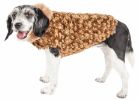 Pet Life  Luxe 'Furpaw' Shaggy Elegant Designer Dog Coat Jacket