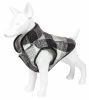 Pet Life  'Black Boxer' Classical Plaided Insulated Dog Coat Jacket