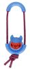 Pet Life Sling-Away Treat Dispensing Launcher With Natural Jute, Squeak Rubberized Dog Toy