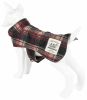 Touchdog  2-In-1 Tartan Plaided Dog Jacket With Matching Reversible Dog Mat