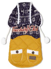 Touchdog Snowadayz Pom Pom Pet Hooded Sweater (size: large)