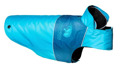 Touchdog Lightening-Shield Waterproof 2-in-1 Convertible Dog Jacket w/ Blackshark technology (size: small)