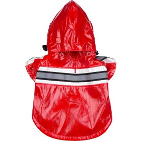 Reflecta-Glow Reflective Waterproof Adjustable Pvc Pet Raincoat (size: small)