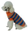 Heavy Cable Knit Striped Fashion Polo Dog Sweater